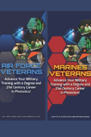 Photonics Careers For Military Veterans Brochures​